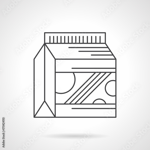 Gainer powder flat line vector icon