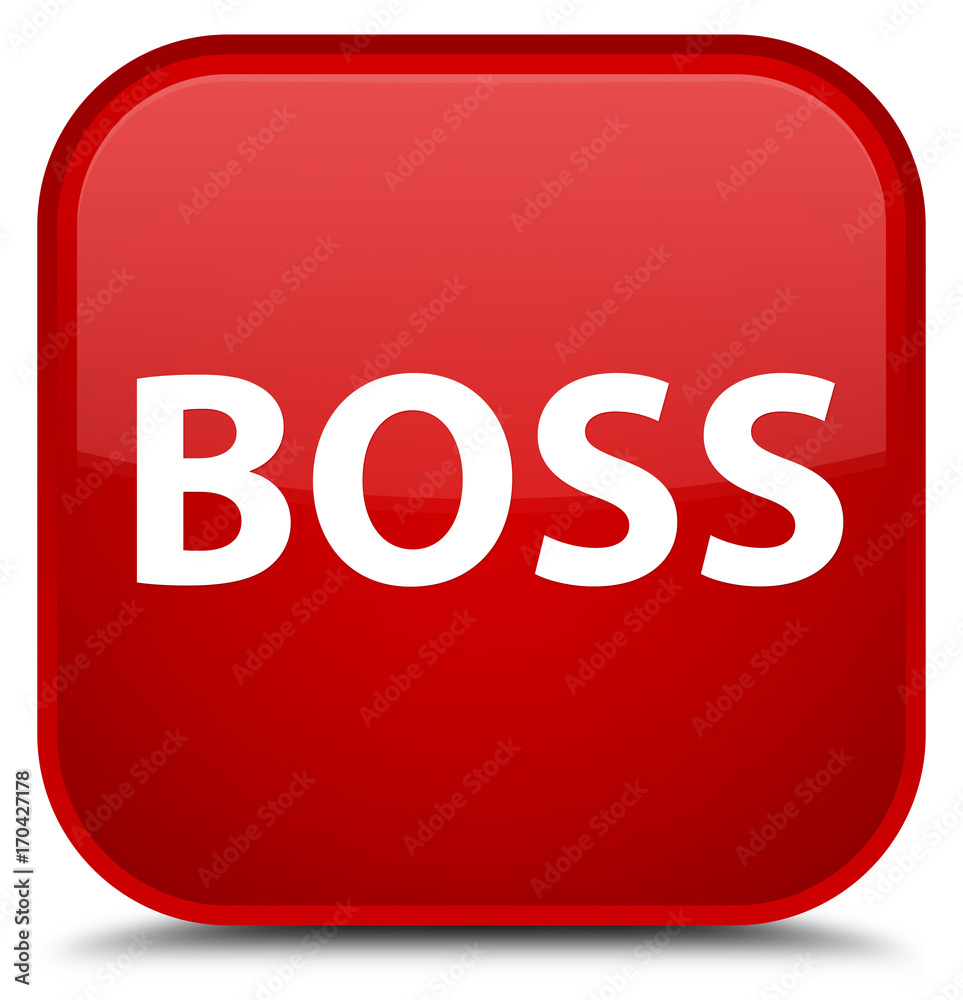 Boss special red square button Boss special red square button