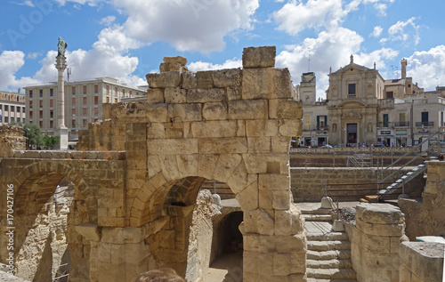 Ancient Roman amphitheater in Lecce