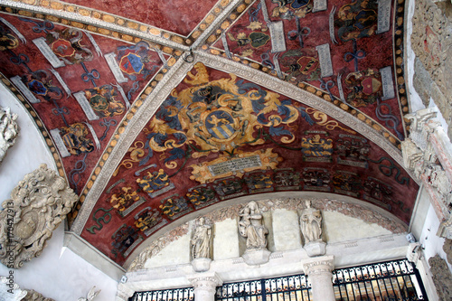 Padova university ,wall painting.