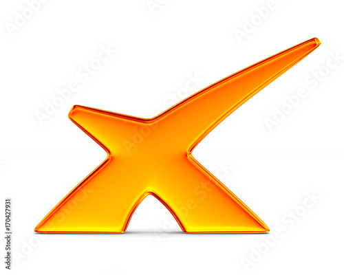Orange marker on white back...