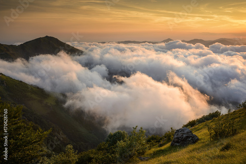 Game of lights and Colours above the Clouds - Province of Savona, Geopark del Beigua, UNESCO protected, Urbe, Liguria, Italy