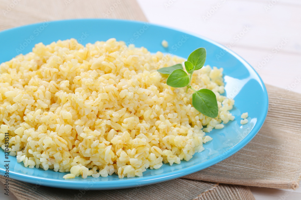 Cooked pearl barley Cooked pearl barley