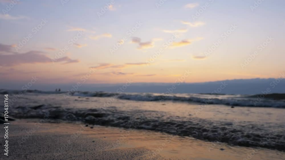 Beautiful sunset on the sea coast. Beautiful sunset on the sea coast.