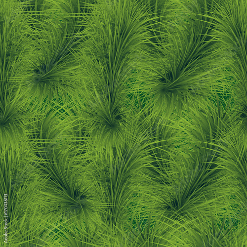 Christmas tree branches seamless pattern. Evergreen fir twigs background for Christmas and New Year design.