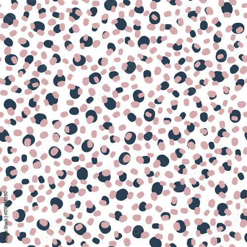 Seamless pattern with dots, circles, spots, points. Fashion trend background for printing on fabric, paper, wrapping