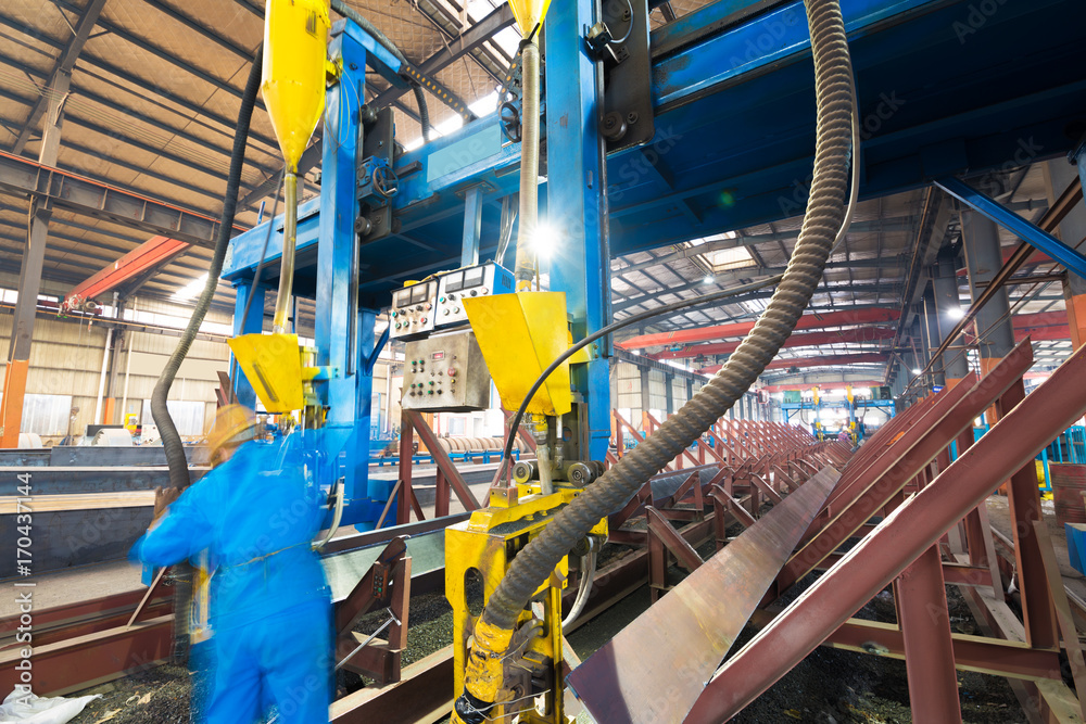 Large steel processing plant Large steel processing plant