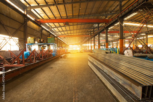 Steel production at the metallurgical plant