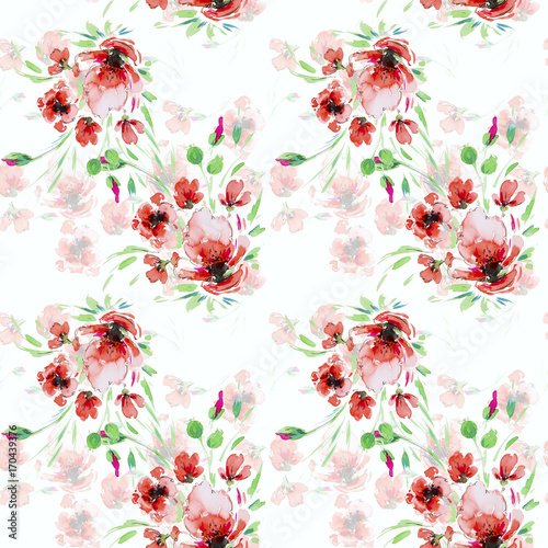 Watercolor illustration of a flower