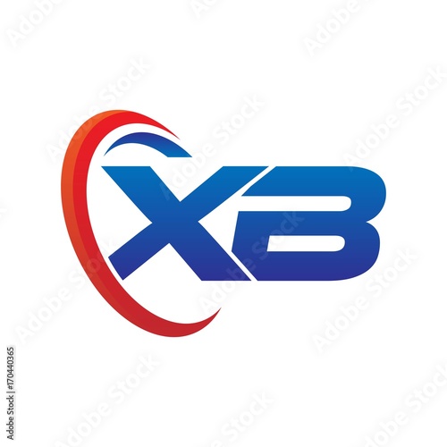 modern dynamic vector initial letters logo xb with circle swoosh red blue Free Download modern dynamic vector initial letters logo xb with circle swoosh red blue - GFXLoad