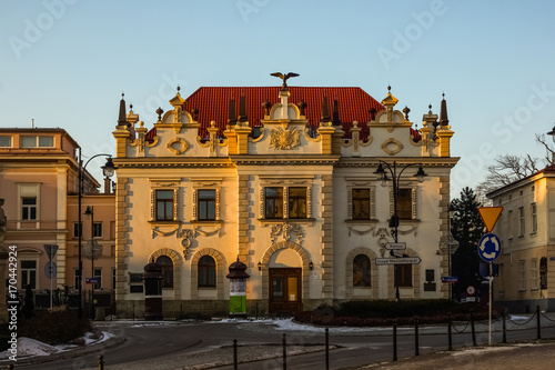 Old building theatre in Rzeszow city, Podkarpackie, Poland