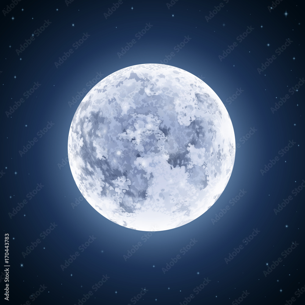 Fototapeta premium Illustration of Moon