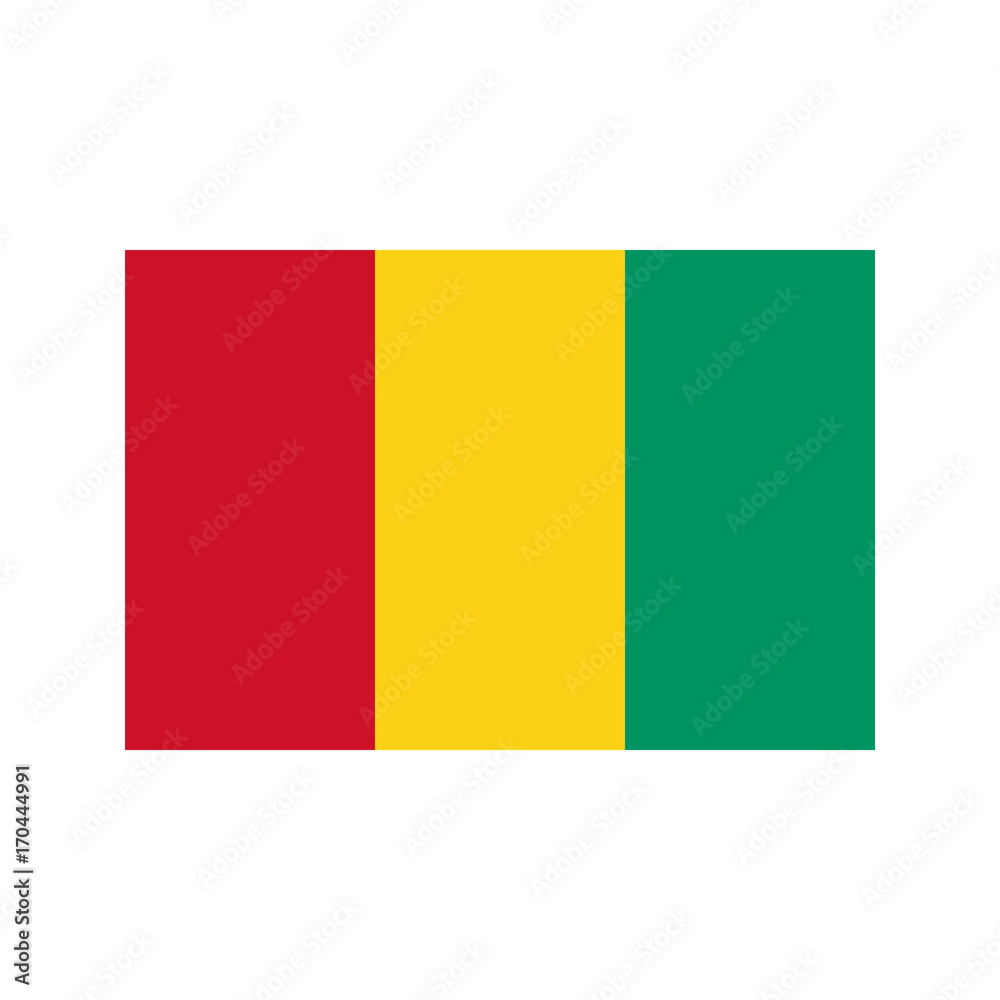 Obraz premium Guinea flag illustration