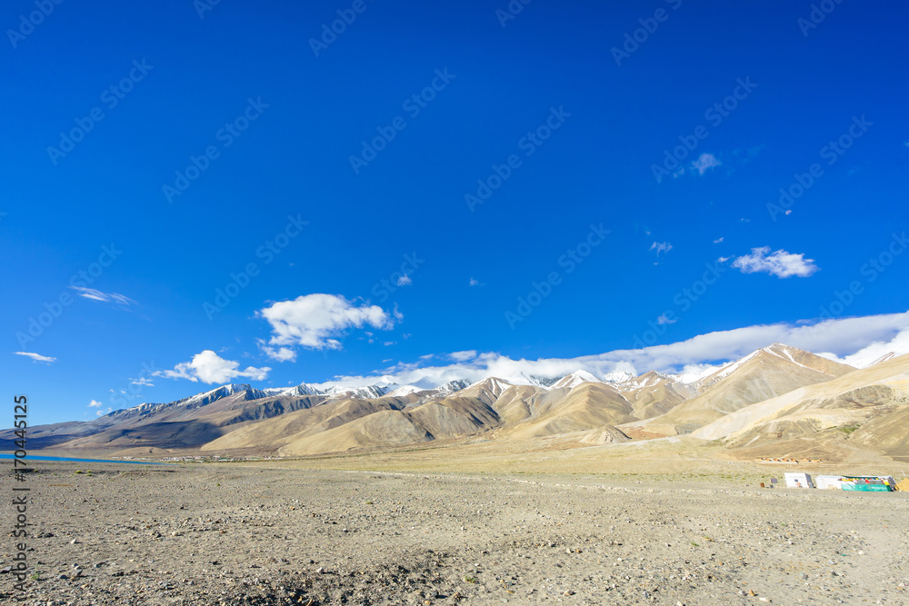 Pangong lake view on the moring, Ladakh, India