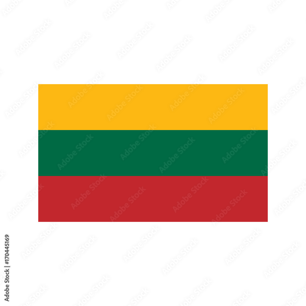 Lithuania flag illustration Lithuania flag illustration