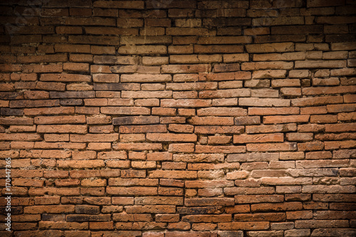 ancient old brick wall decadent background