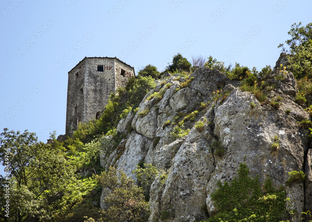 Old tower in Pocitelj. Bosnia and Herzegovina 