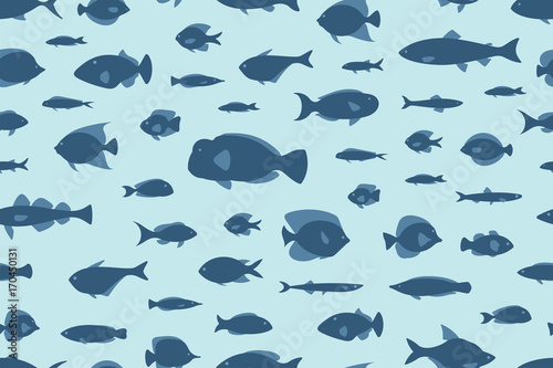 seamless pattern fishes