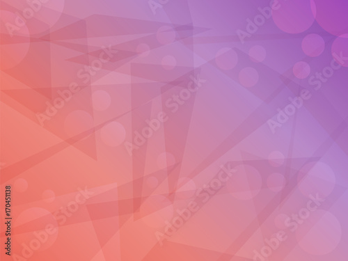 Pink abstract geometric background with triangles and balls for business