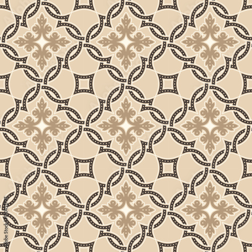 Portuguese tiles, Quatrefoil vector pattern