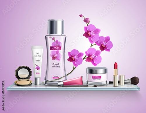 Makeup Realistic Composition