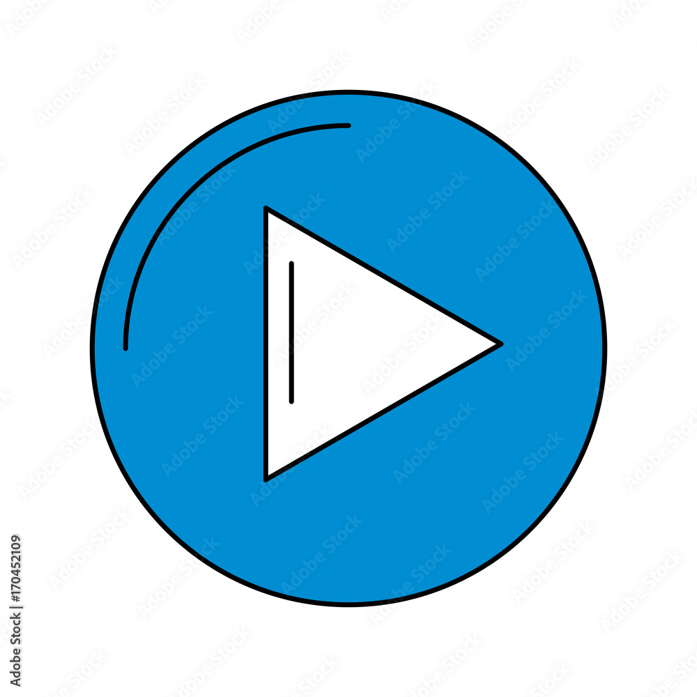 circle frame and play icon image vector illustration design circle frame and play icon image vector illustration design