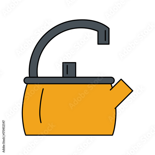 kettle kitchenware icon image vector illustration design 