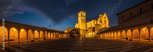 Italy beauty, Basilica of Saint Francis of Assisi, Assisi, Umbria