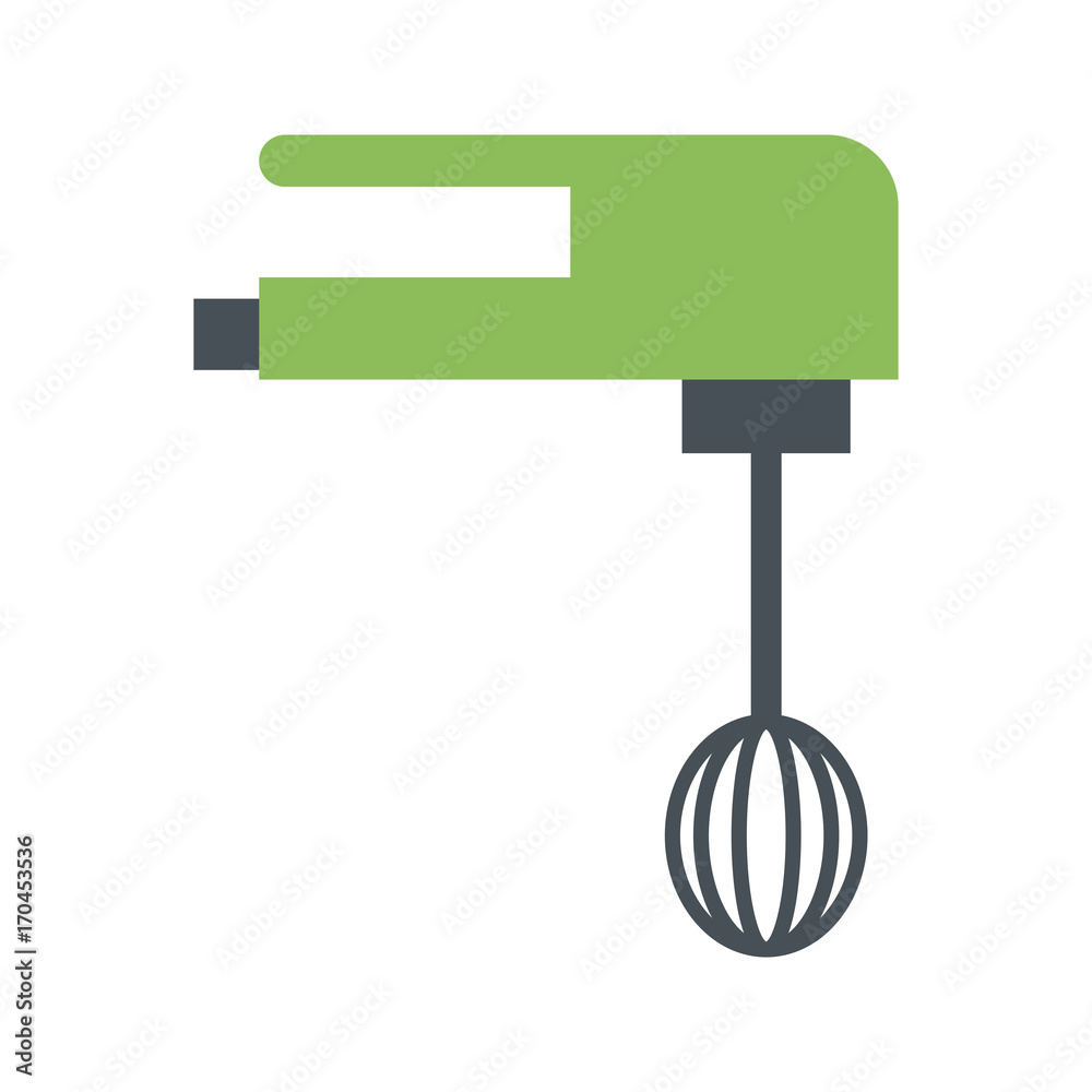 electric whisk kitchenware icon image vector illustration design Stock
