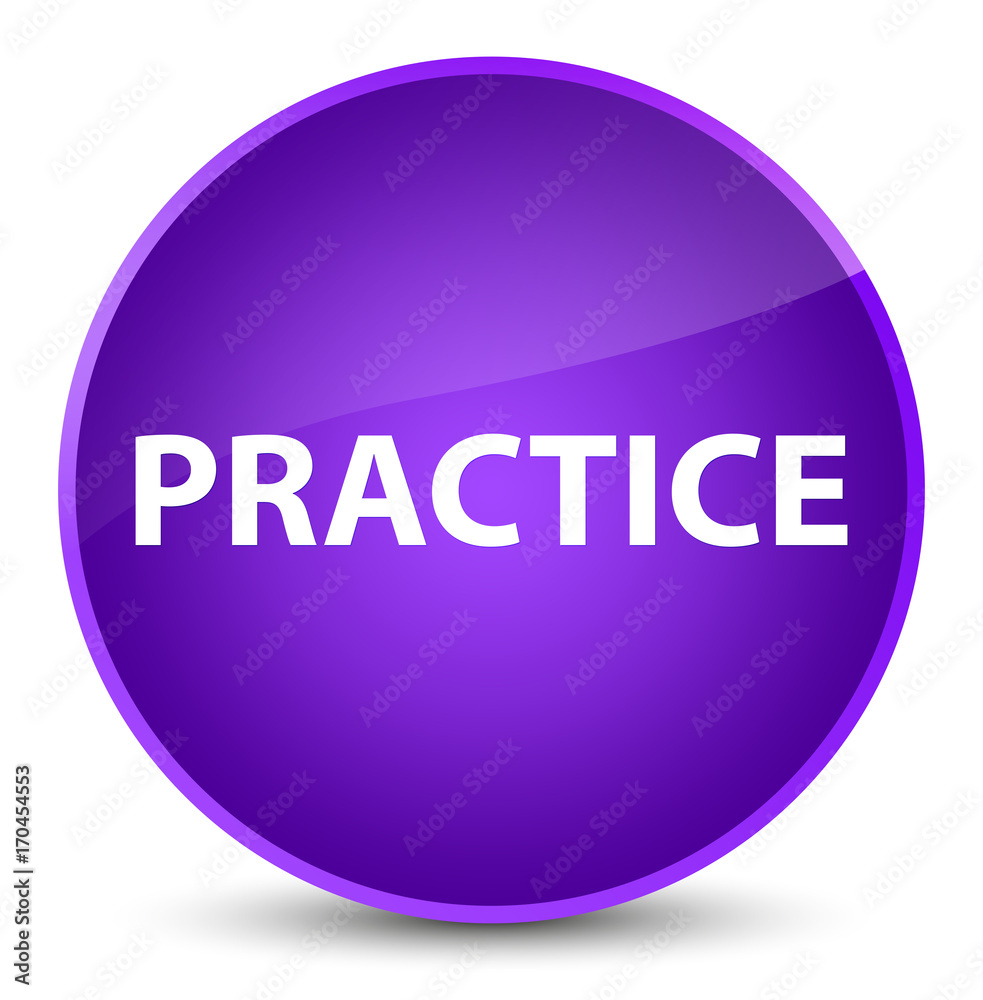 Practice elegant purple round button Practice elegant purple round button