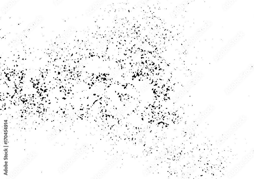 Modern grungy abstract overlay scratch grainy effect easy graphic application. Black White Urban Texture Background. Dark Messy Dust Distress. Create Dotted, Scratched, Vintage Noise Grain