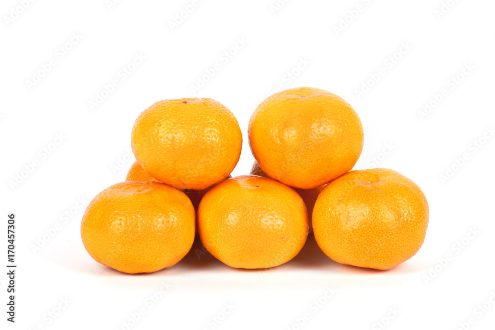 Fresh ripe tangerine isolated Fresh ripe tangerine isolated