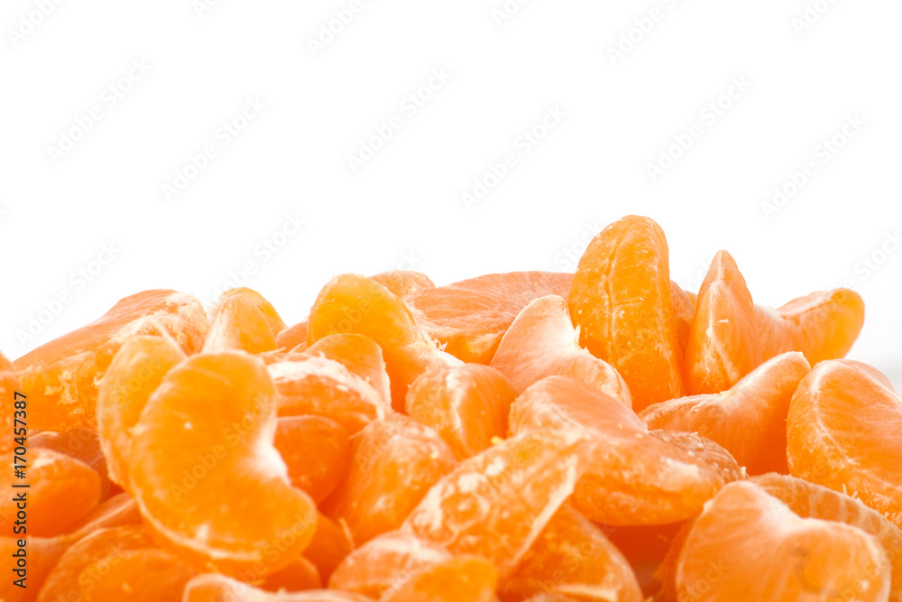 Fresh ripe slice tangerine Fresh ripe slice tangerine