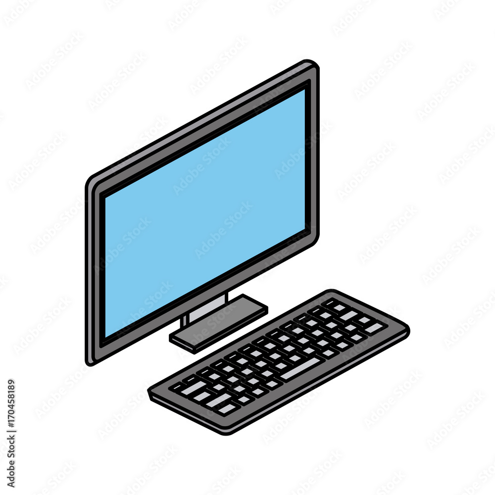 computer and keyboard icon image vector illustration design computer and keyboard icon image vector illustration design
