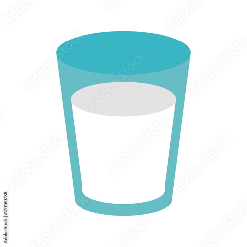 glass of milk icon image vector illustration design 