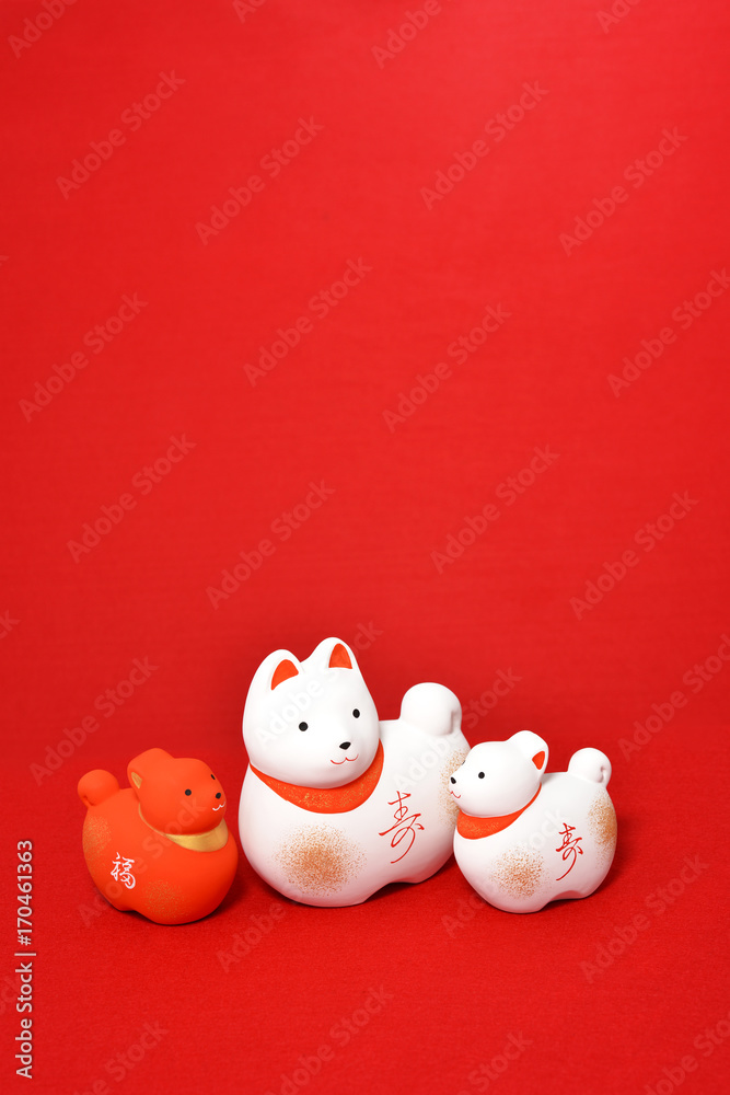 干支の置物　戌年