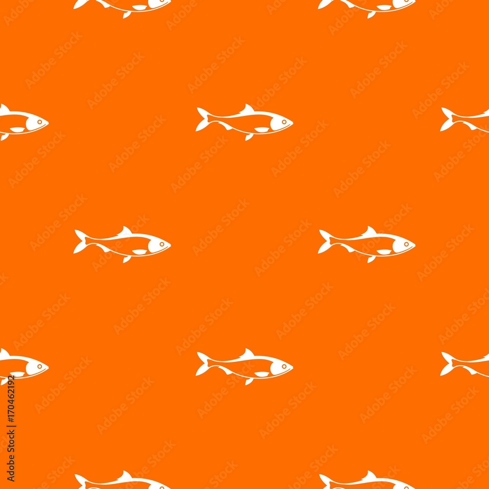 Fototapeta premium Fish pattern seamless