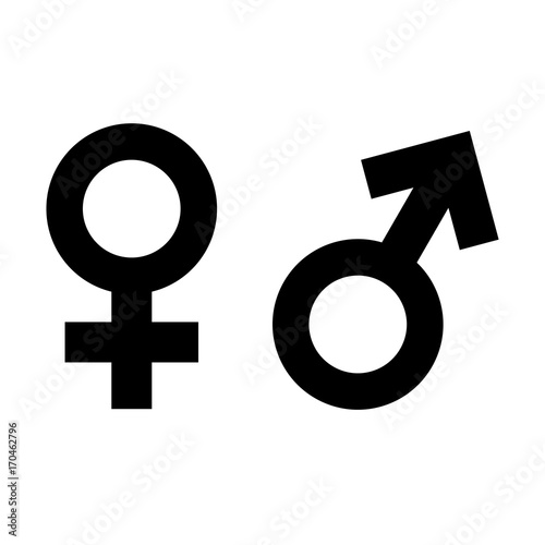 female male gender icon isolated vector