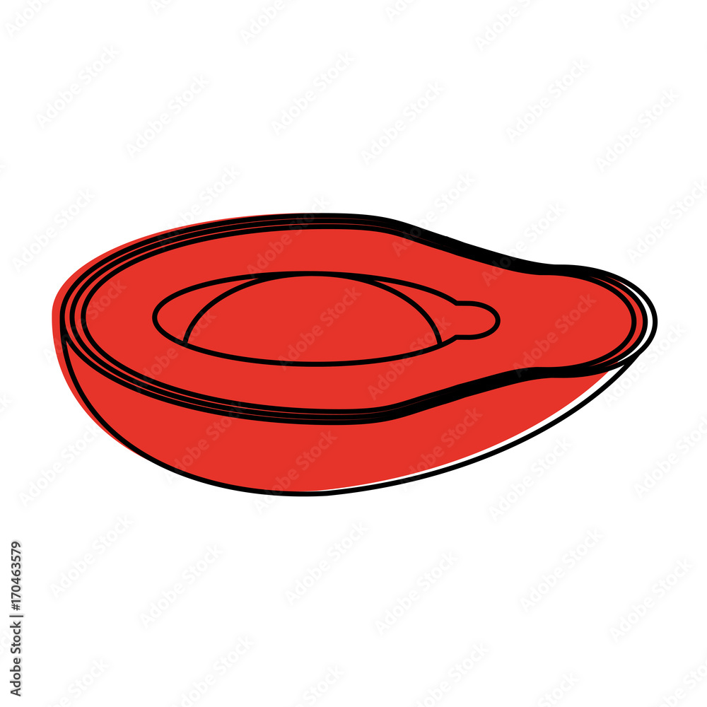 avocado half vegetable icon image vector illustration design red color avocado half vegetable icon image vector illustration design red color