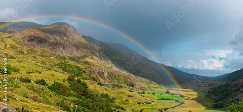 Rainbow in the mountains  Wales