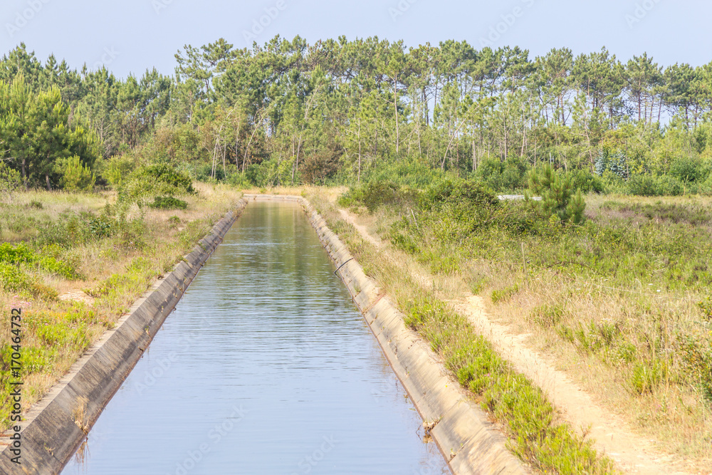 Farm Irrigation channel in Odeceixe