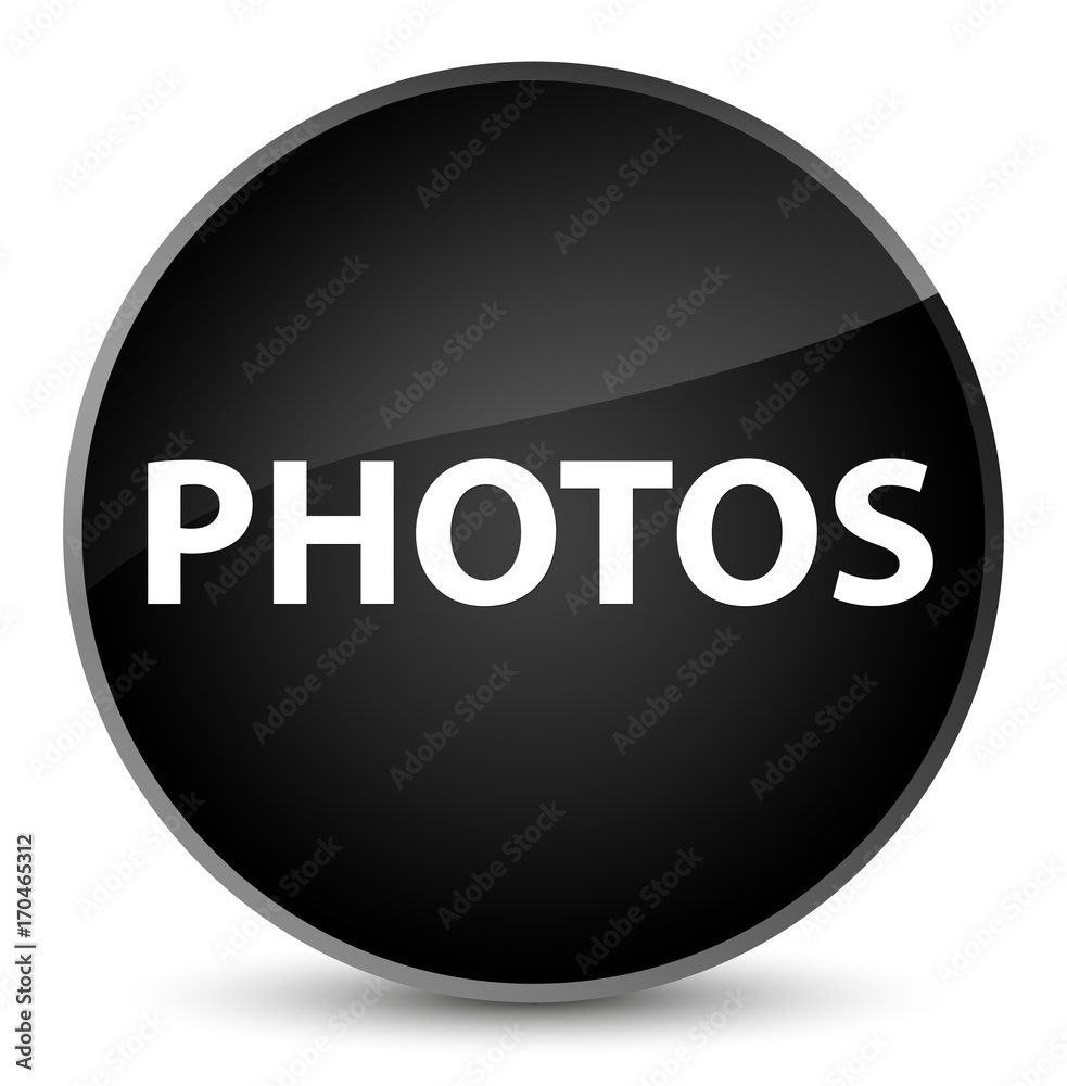 Photos elegant black round button Photos elegant black round button