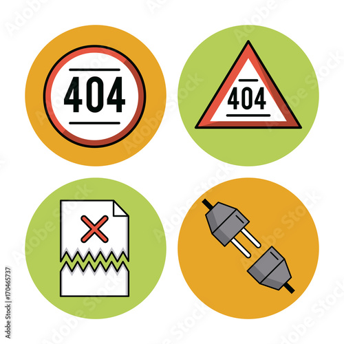Error 401 icons over white background vector illustration graphic design