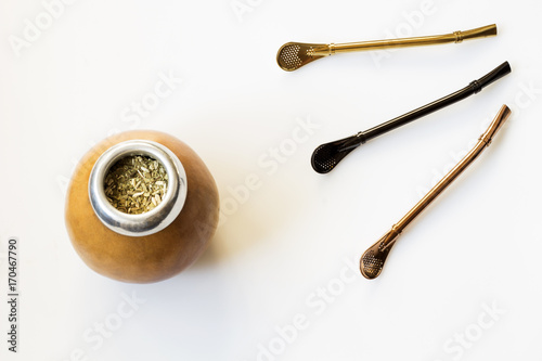 yerba mate with accesories