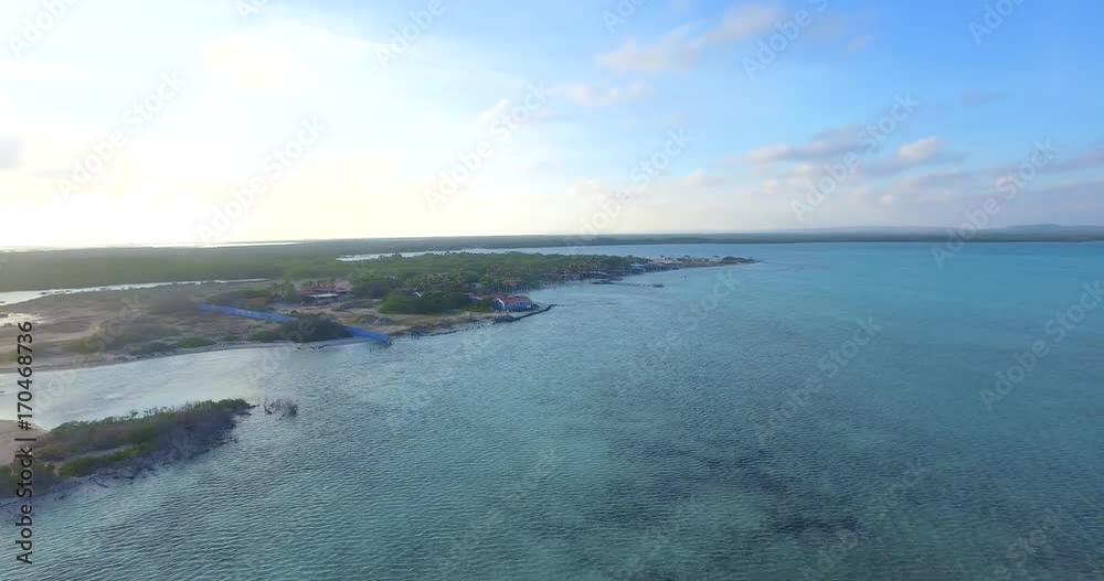 Lac Bay Lagoon and mangroves in Caribbean Bonaire Lac Bay Lagoon and mangroves in Caribbean Bonaire
