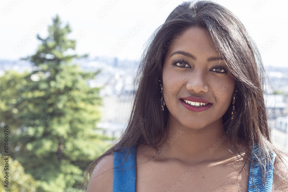 Fashion portrait of young beautiful woman.