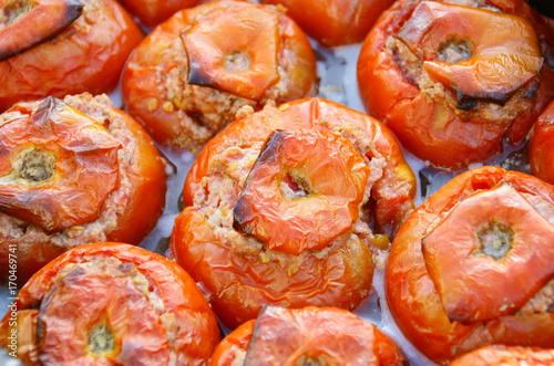 tomates farcies, repas photo