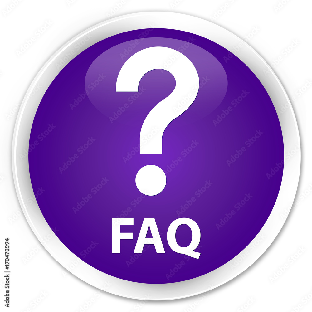 Faq (question icon) premium purple round button Faq (question icon) premium purple round button