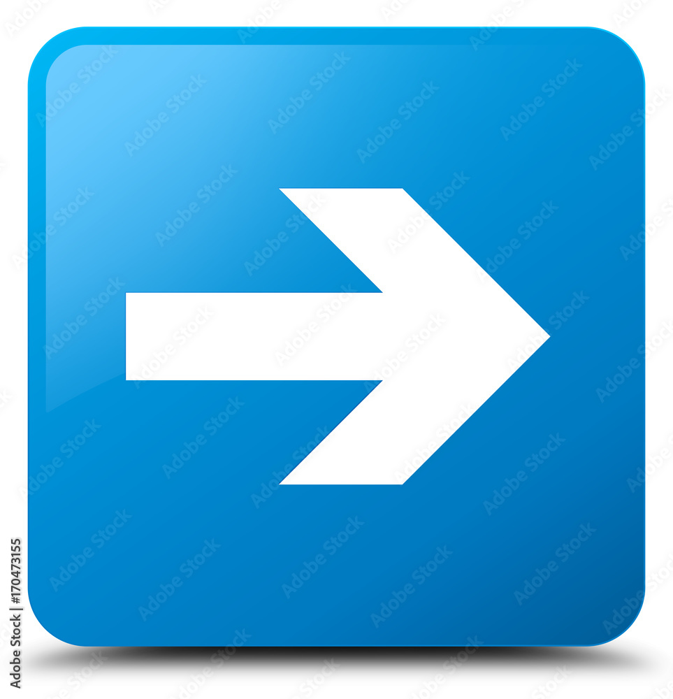 Next arrow icon cyan blue square button Next arrow icon cyan blue square button