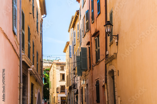 Narrow street in Saint Tropez